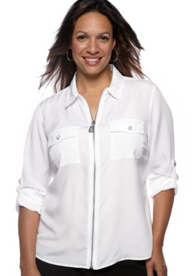 MICHAEL Michael Kors Plus Size Camp Shirt