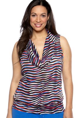 MICHAEL Michael Kors Plus Size Sleeveless Cowl Neck Blouse