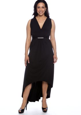 MICHAEL Michael Kors Plus Size Front Pleated Maxi Dress