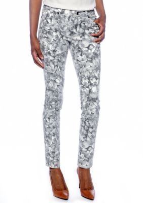 MICHAEL Michael Kors Plus Size Wildflower Printed Skinny Jean