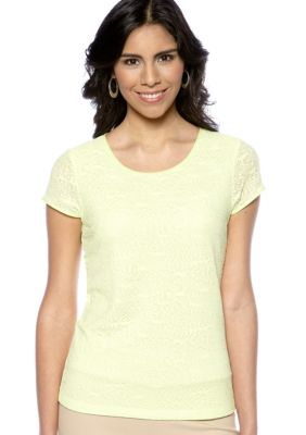 Calvin Klein Crochet Top with Exposed Back Zipper