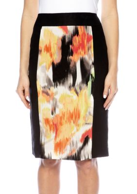 Calvin Klein Mixed Print Skirt