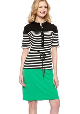 Calvin Klein Color Block Shirt Dress
