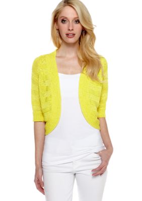 Calvin Klein Three Quarter Sleeve Circle Shrug