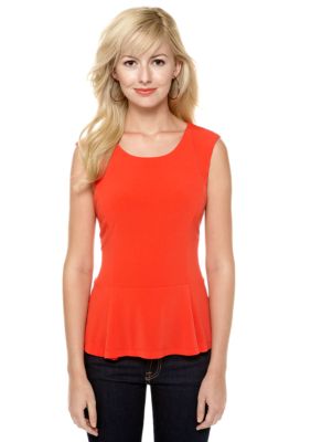 Calvin Klein Sleeveless Peplum Top