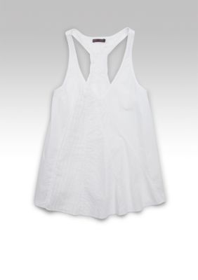 Fire Fabric Mixed Woven Tank