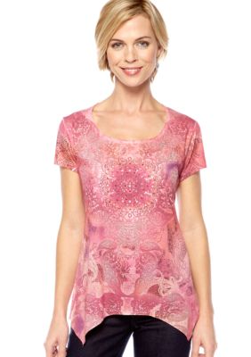 Jane Ashley Shark Bite Pink Tee