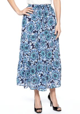 Jane Ashley Three Tier Print Skirt