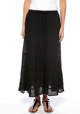 Jane Ashley Petite Tiered Skirt