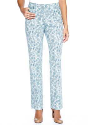 Sharagano Printed Denim Pant