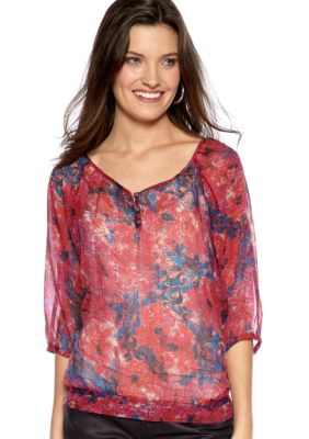 Nine West Vintage America Collection Natalya Floral Blouse