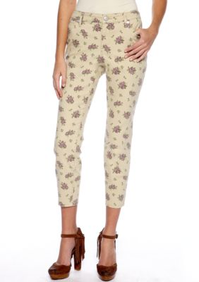 Nine West Vintage America Collection Matchstick Skinny Printed Ankle Jean