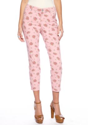 Nine West Vintage America Collection Matchstick Skinny Printed Ankle Jean