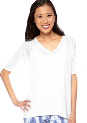 Nine West Vintage America Collection Sweet Pea V-Neck Tee