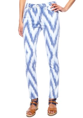 Nine West Vintage America Collection Matchstick Skinny Printed Ankle Jean