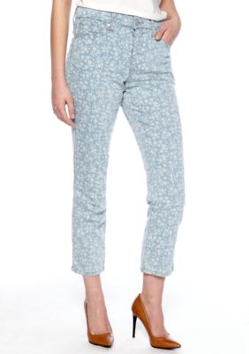 Nine West Vintage America Collection Ditsy Floral Print Boho Capri