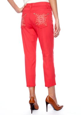 Nine West Vintage America Collection Haley Heavy Stitch Denim Capri