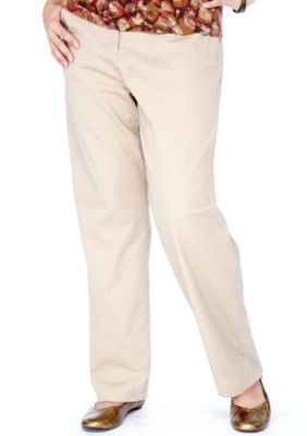 Ruby Rd Plus Size Stretch Twill Pant