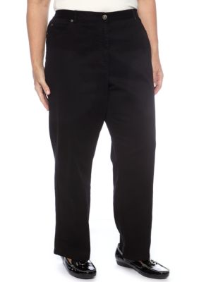 Ruby Rd Plus Size Stretch Twill Pant