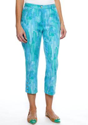 Ruby Rd Eye Candy Three Button Capri