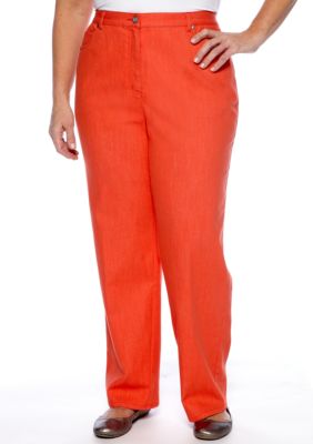 Ruby Rd Plus Size Eye Candy Colored Denim