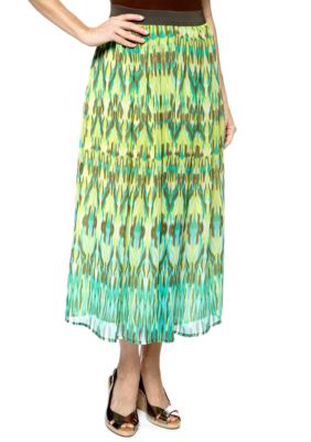 Ruby Rd Petite Calypso Ikat York Skirt