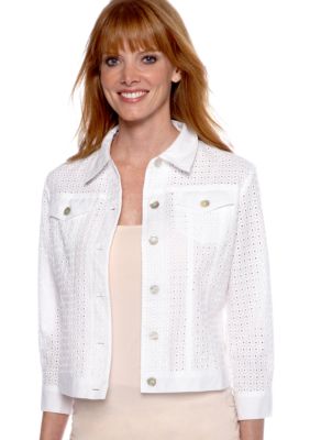 Ruby Rd Petite Calypso Eyelet Jacket