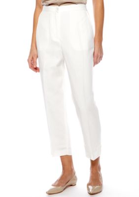Ruby Rd Shell Party Split Hem Linen Capri