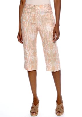 Ruby Rd Shell Party Ikat Linen Skimmer