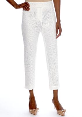 Ruby Rd Shell Party Dot Lace Ankle Pant