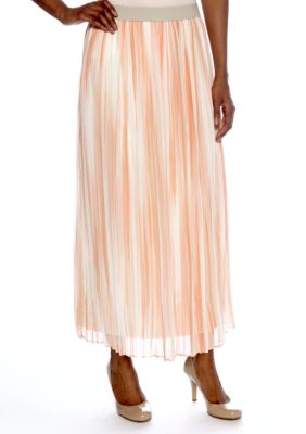 Ruby Rd Shell Party Stripe Print Skirt