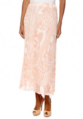 Ruby Rd Petite Shell Game Long Ikat Skirt