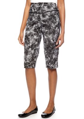 Ruby Rd Night And Day Mini Palm Printed Skimmer