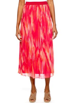 Ruby Rd High Voltage Ikat Print Skirt