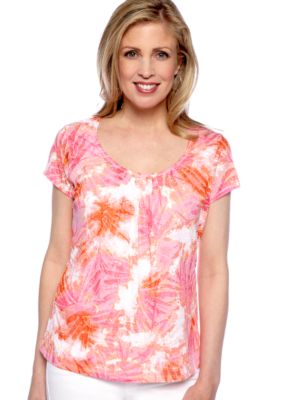 Ruby Rd Favorite Tie Dye Knit Burnout