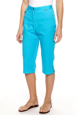 Ruby Rd Petite Key Item Clamdigger Capri