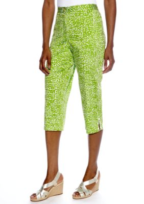 Ruby Rd Petite Cocoa Beach Embellished Hem Clam Digger Capri
