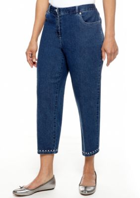 Ruby Rd Petite Flat Front Capri