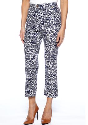 Ruby Rd Petite Citrus Splash Printed Capri