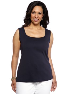 Ruby Rd Plus Size Sleeveless Knit Tank