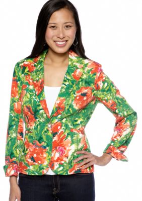 Live a Little Floral Print Blazer