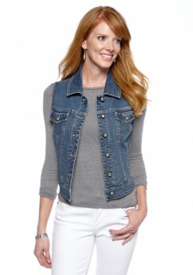Live a Little Jean Jacket Vest