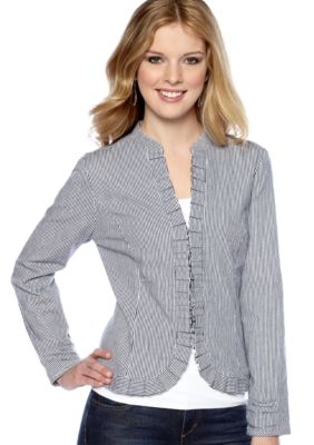 Live a Little Ruffled Edge Railroad Jacket