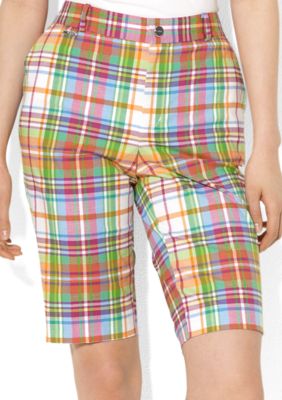 Lauren Active Slim-Fit Plaid Bermuda Short