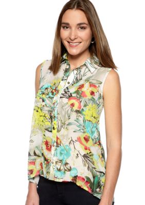 New Directions Floral Blouse