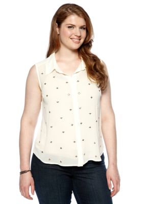 Cocomo Cross Embellished Utility Shirt