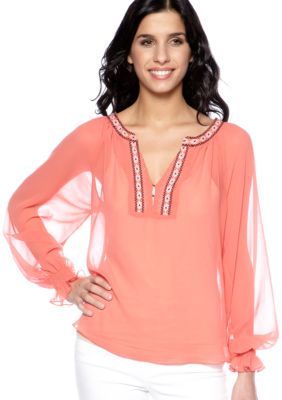 Sanctuary Embroidered Gypsy Blouse