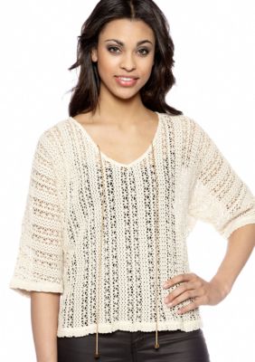 Sanctuary Crochet Dolman Top