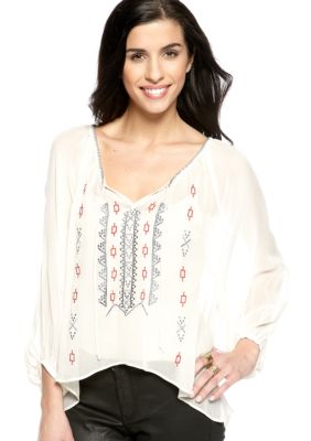 Sanctuary Embellished Gypsy Blouse