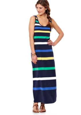 Nautica Striped Maxi Dress